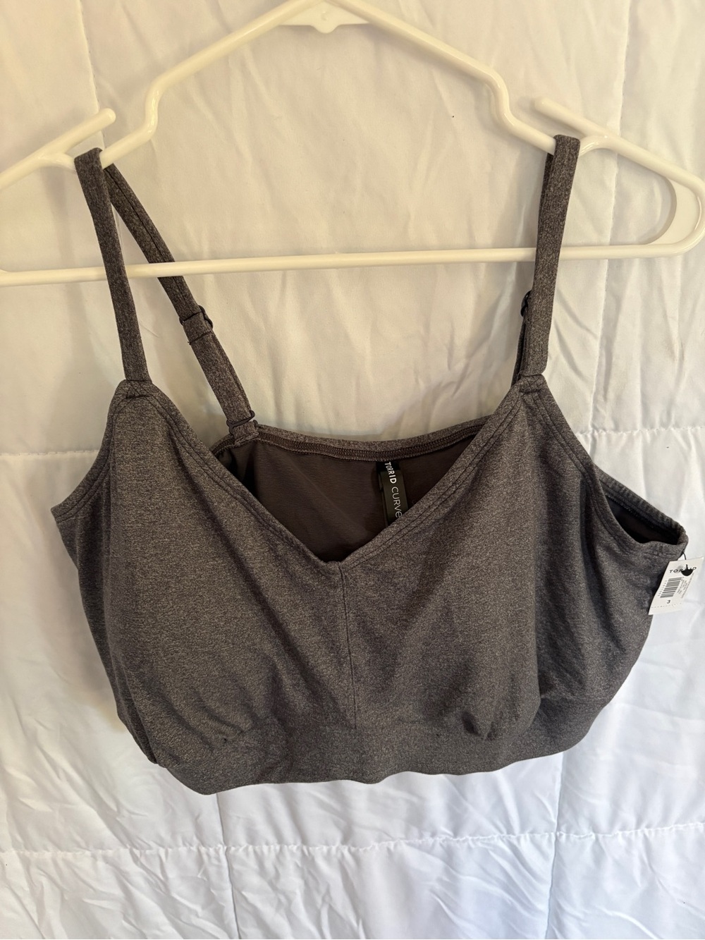 Everyday Support Gray Sports Bralette